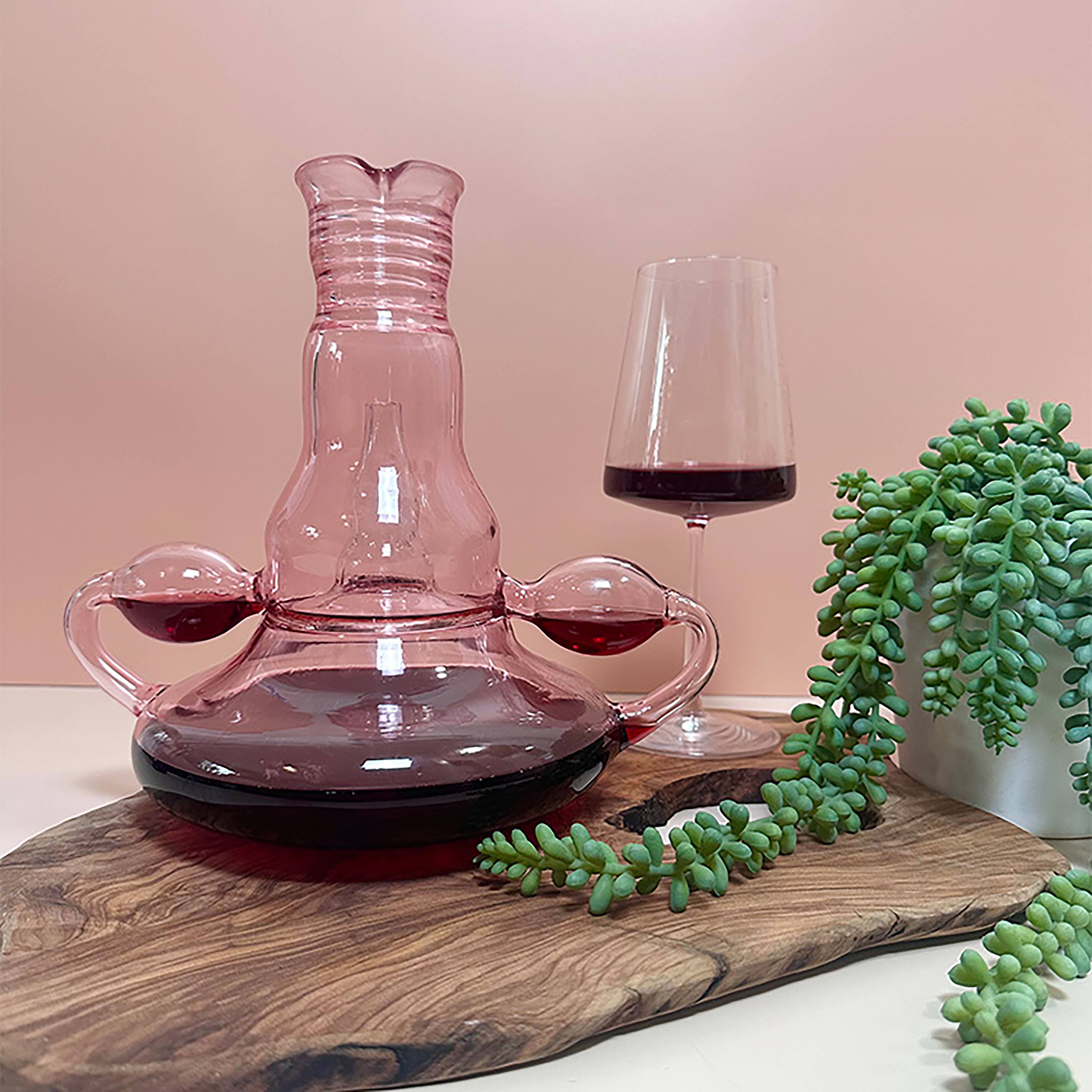Rose-Tinted Uterus Decanter by Shecanter