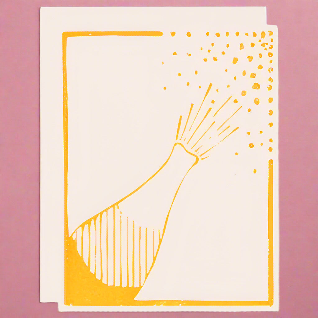 Heartell Press - Champagne Pop Celebration Card - DECANTsf