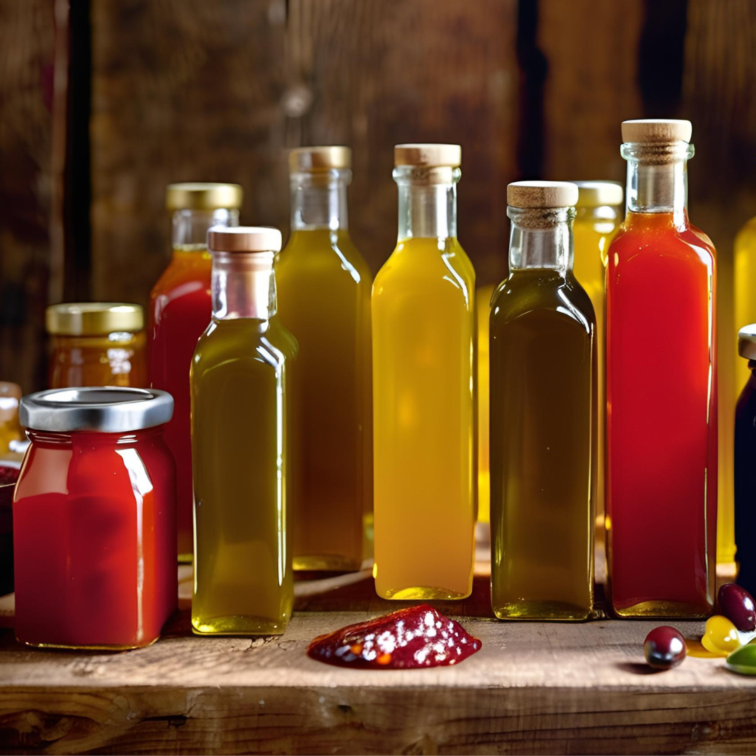 Oils, Vinegar, Sauce, Jam, and Honey