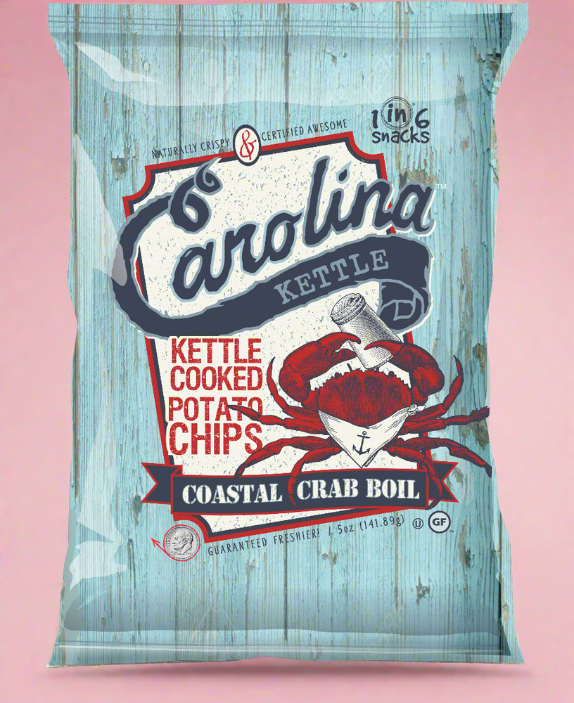 Carolina Kettle Chips Coastal Crab Boil packaging