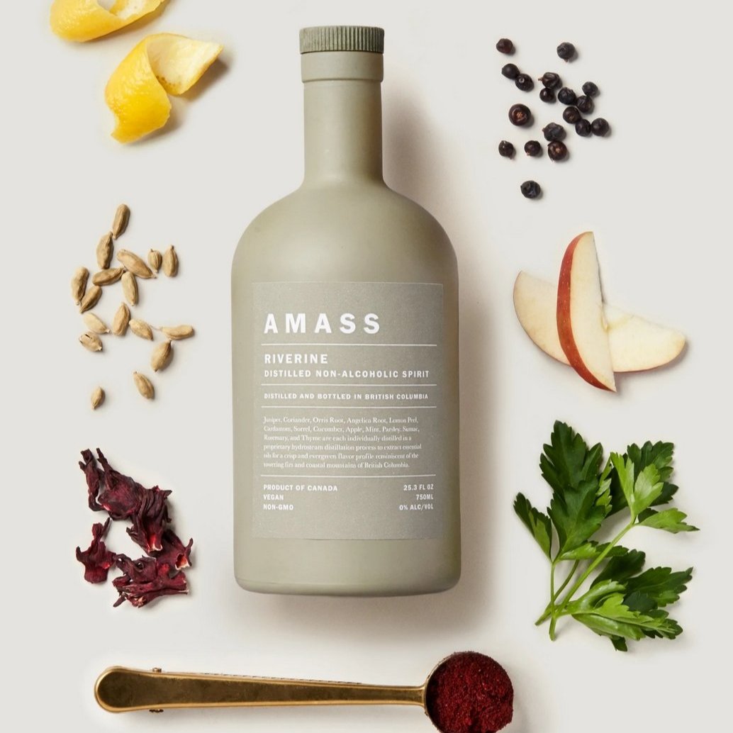 AMASS Riverine Distilled Non-Alcoholic Spirit [Alcohol-Free], 750ml - DECANTsf