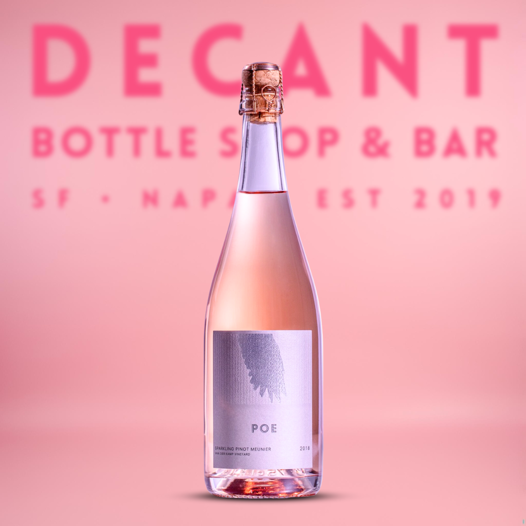 POE Wines Brut Rosé of Pinot Meunier, Van der Kamp Vineyard, Sonoma Mountain, California 2018